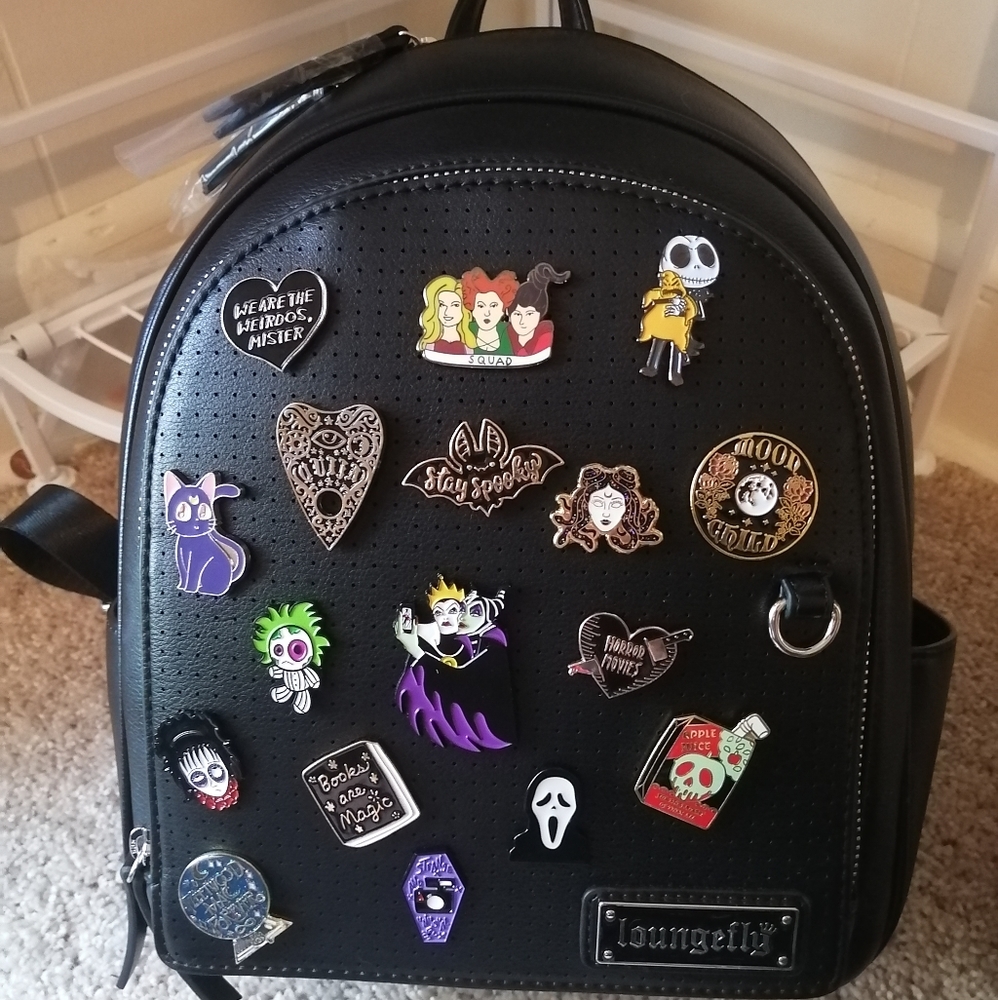 Loungefly Pin Trader with Pins
